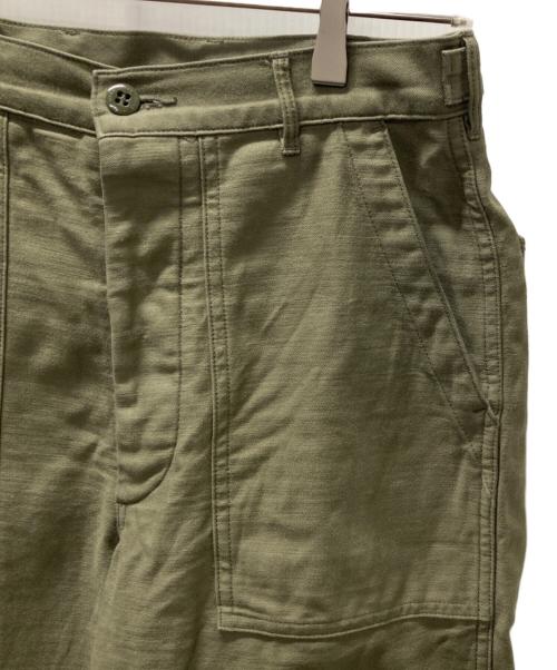 HYKE（ハイク）HYKE (ハイク) BACK SATIN BAKER PANTS/ベイカーパンツ グリーン サイズ:Mの古着・服飾アイテム