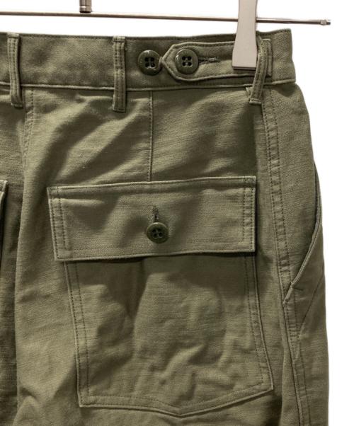 HYKE（ハイク）HYKE (ハイク) BACK SATIN BAKER PANTS/ベイカーパンツ グリーン サイズ:Mの古着・服飾アイテム