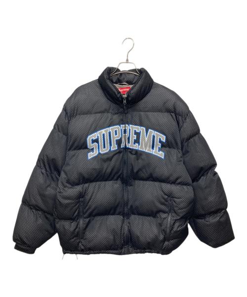 SUPREME（シュプリーム）Supreme (シュプリーム) Mesh Jersey Puffer Jacket/中綿ジャケット ブラック サイズ:Lの古着・服飾アイテム