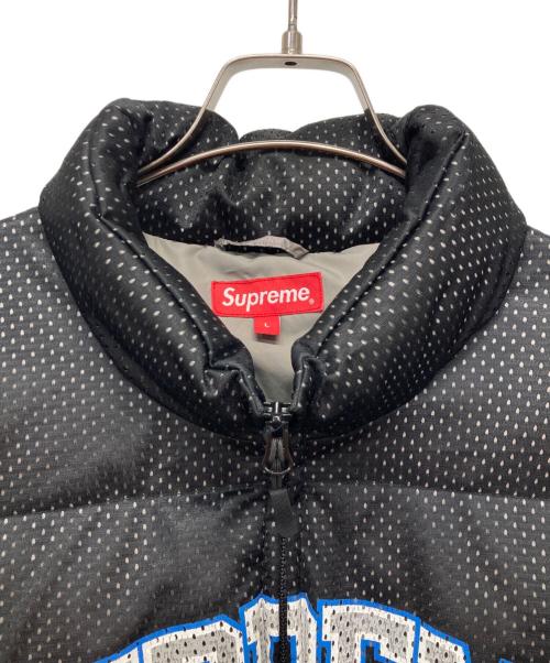 SUPREME（シュプリーム）Supreme (シュプリーム) Mesh Jersey Puffer Jacket/中綿ジャケット ブラック サイズ:Lの古着・服飾アイテム