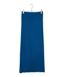 PLEATS PLEASE（プリーツプリーズ）の古着「プリーツスカート」｜ブルー