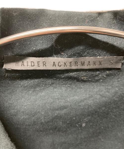 HAIDER ACKERMANN（ハイダーアッカーマン）HAIDER ACKERMANN (ハイダーアッカーマン) コットンシャツジャケット ブラック サイズ:Sの古着・服飾アイテム