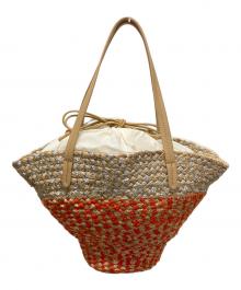 EAR×Jhuri Shate（イア）の古着「カゴバッグ」｜オレンジ