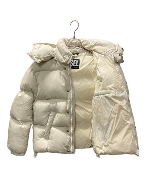DIESEL（ディーゼル）DIESEL (ディーゼル) W-ROLF/ダウンジャケット アイボリー サイズ:Sの古着・服飾アイテム
