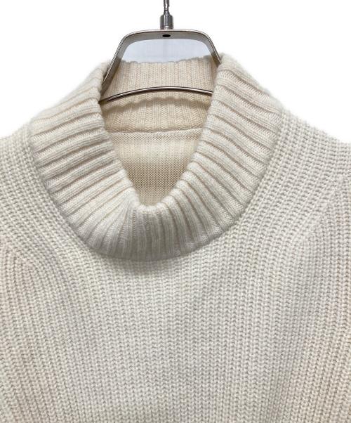 sacai（サカイ）sacai (サカイ) ネックウォーマー付MA-1ドッキングニット アイボリー サイズ:1の古着・服飾アイテム