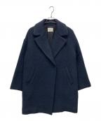 IENAイエナ）の古着「ウールモヘヤシャギーコート」｜ネイビー