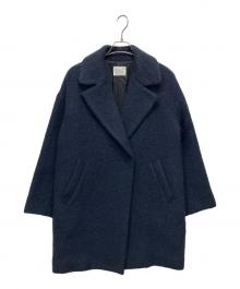 IENA（イエナ）の古着「ウールモヘヤシャギーコート」｜ネイビー