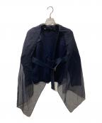 sacaiサカイ）の古着「エルボーパッチニットカーディガン」｜ネイビー