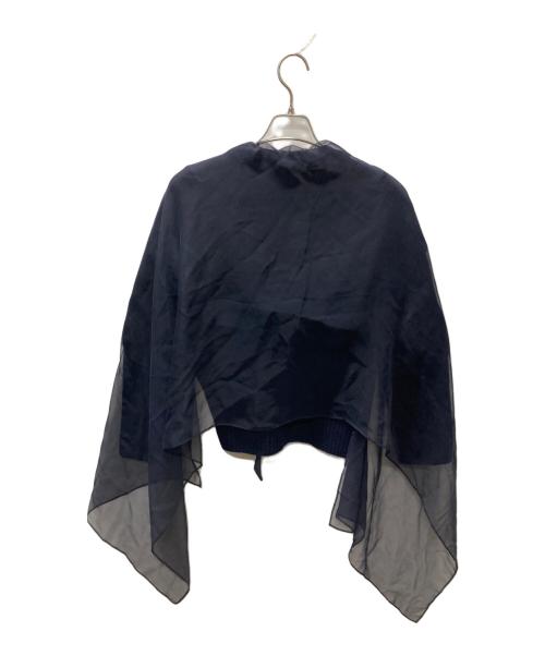 sacai（サカイ）sacai (サカイ) エルボーパッチニットカーディガン ネイビー サイズ:1の古着・服飾アイテム