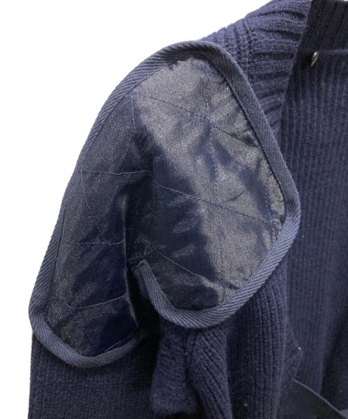 sacai（サカイ）sacai (サカイ) エルボーパッチニットカーディガン ネイビー サイズ:1の古着・服飾アイテム