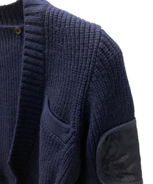 sacai（サカイ）sacai (サカイ) エルボーパッチニットカーディガン ネイビー サイズ:1の古着・服飾アイテム