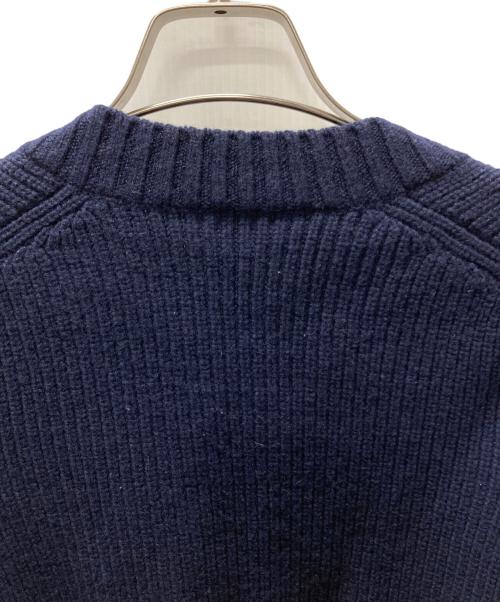 sacai（サカイ）sacai (サカイ) エルボーパッチニットカーディガン ネイビー サイズ:1の古着・服飾アイテム