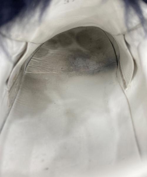 MONCLER（モンクレール）MONCLER (モンクレール) VICTOIRE ファーベルクロスニーカー ホワイト×ネイビー サイズ:37の古着・服飾アイテム