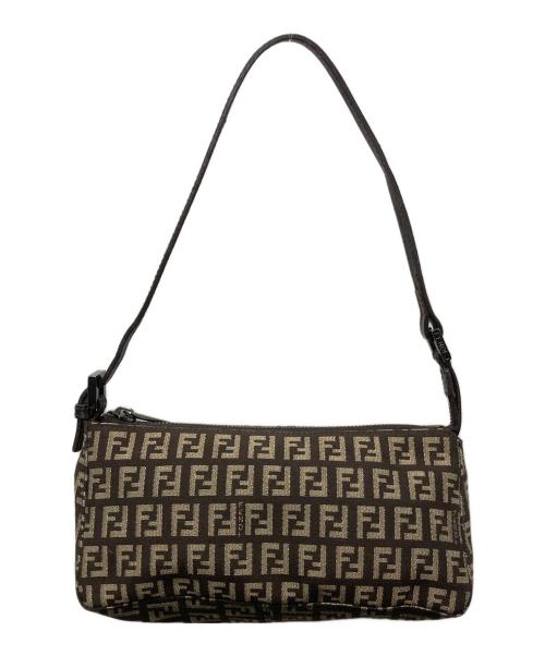 FENDI（フェンディ）FENDI (フェンディ) ズッキーノ/ワンショルダーバッグ ブラウンの古着・服飾アイテム