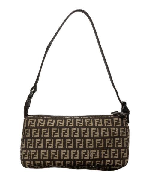 FENDI（フェンディ）FENDI (フェンディ) ズッキーノ/ワンショルダーバッグ ブラウンの古着・服飾アイテム