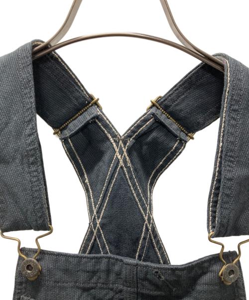 RRL（ダブルアールエル）RRL (ダブルアールエル) コットンオーバーオール ブラック サイズ:XSの古着・服飾アイテム