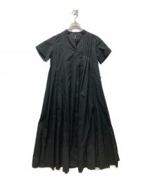 mici（ミチ）の古着「半袖シャツワンピース」｜ブラック