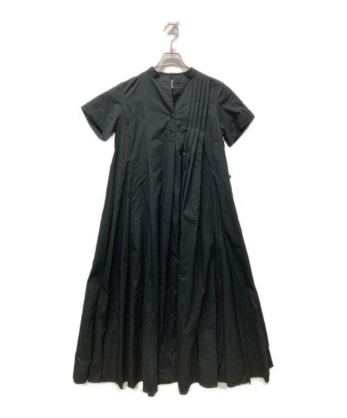 mici（ミチ）mici (ミチ) 半袖シャツワンピース ブラック サイズ:Fの古着・服飾アイテム