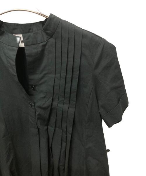 mici（ミチ）mici (ミチ) 半袖シャツワンピース ブラック サイズ:Fの古着・服飾アイテム