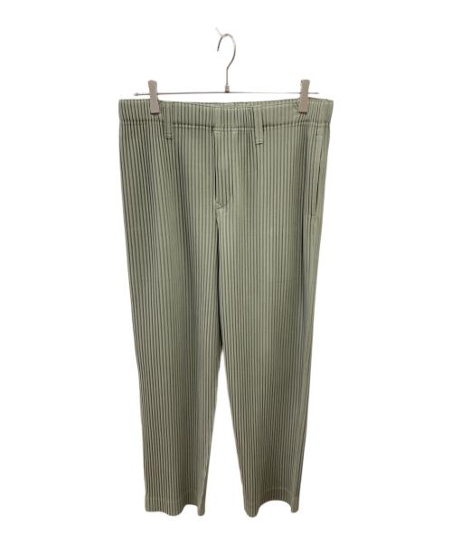 HOMME PLISSE ISSEY MIYAKE（オム プリッセ イッセイ ミヤケ）HOMME PLISSE ISSEY MIYAKE (オム プリッセ イッセイ ミヤケ) TAILORED PLEATS 2/プリーツパンツ グリーン サイズ:3の古着・服飾アイテム