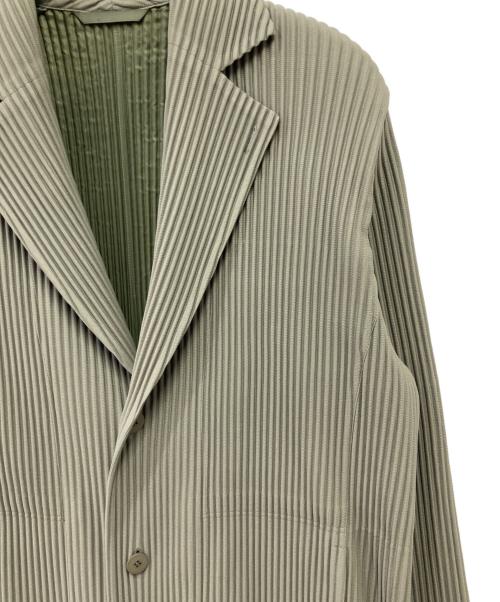 HOMME PLISSE ISSEY MIYAKE（オム プリッセ イッセイ ミヤケ）HOMME PLISSE ISSEY MIYAKE (オム プリッセ イッセイ ミヤケ) TAILORED PLEATS 2/プリーツコート グリーン サイズ:3の古着・服飾アイテム