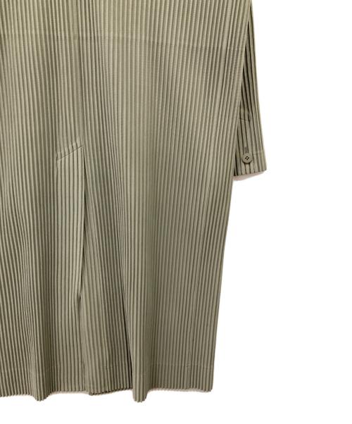 HOMME PLISSE ISSEY MIYAKE（オム プリッセ イッセイ ミヤケ）HOMME PLISSE ISSEY MIYAKE (オム プリッセ イッセイ ミヤケ) TAILORED PLEATS 2/プリーツコート グリーン サイズ:3の古着・服飾アイテム