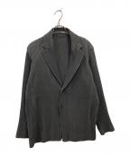 HOMME PLISSE ISSEY MIYAKEオム プリッセ イッセイ ミヤケ）の古着「WOOL LIKE LIGHT/プリーツジャケット」｜グレー