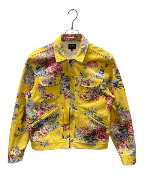 Noah（ノア）Noah (ノア) フラワープリントデニムジャケット イエロー サイズ:Mの古着・服飾アイテム