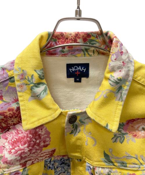 Noah（ノア）Noah (ノア) フラワープリントデニムジャケット イエロー サイズ:Mの古着・服飾アイテム