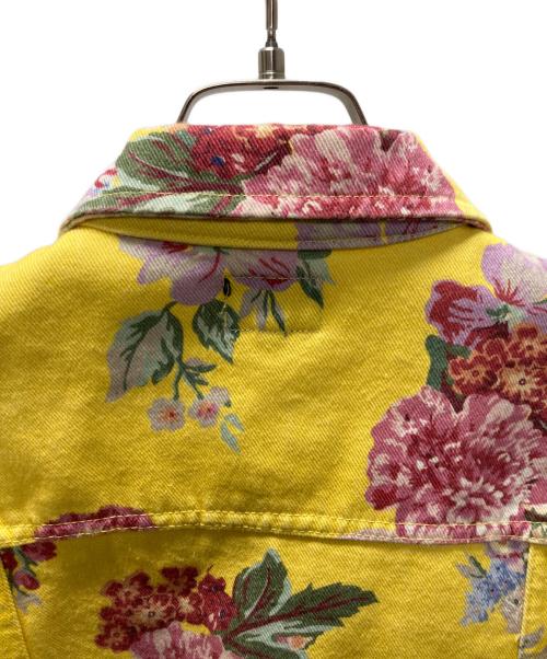 Noah（ノア）Noah (ノア) フラワープリントデニムジャケット イエロー サイズ:Mの古着・服飾アイテム