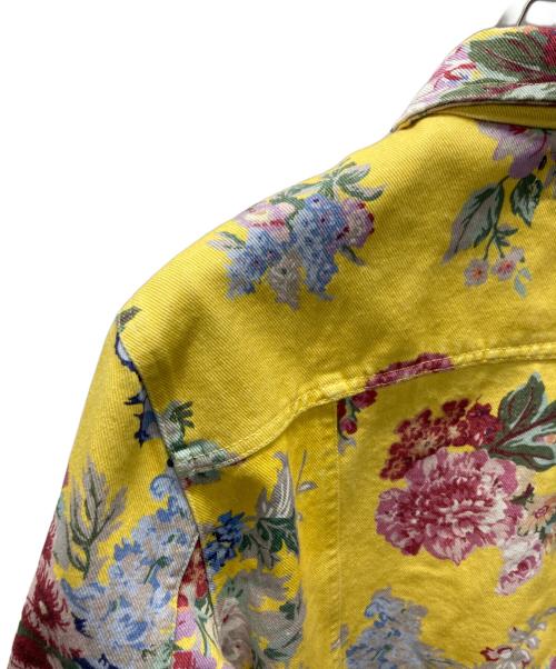 Noah（ノア）Noah (ノア) フラワープリントデニムジャケット イエロー サイズ:Mの古着・服飾アイテム