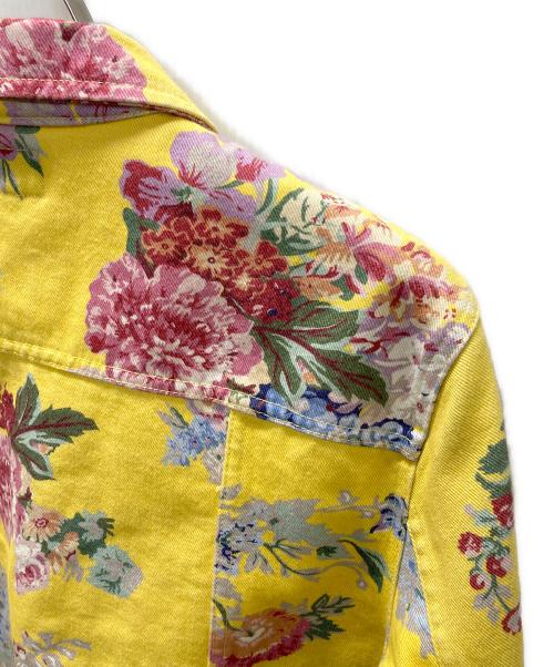 Noah（ノア）Noah (ノア) フラワープリントデニムジャケット イエロー サイズ:Mの古着・服飾アイテム