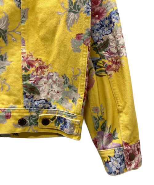 Noah（ノア）Noah (ノア) フラワープリントデニムジャケット イエロー サイズ:Mの古着・服飾アイテム