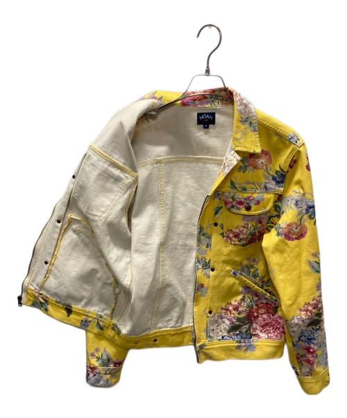 Noah（ノア）Noah (ノア) フラワープリントデニムジャケット イエロー サイズ:Mの古着・服飾アイテム