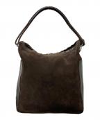 GUCCIグッチ）の古着「スウェードワンショルダーバッグ/ショルダーバッグ」｜ブラウン