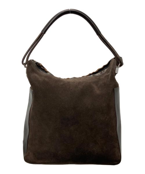 GUCCI（グッチ）GUCCI (グッチ) スウェードワンショルダーバッグ/ショルダーバッグ ブラウンの古着・服飾アイテム
