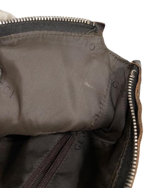 GUCCI（グッチ）GUCCI (グッチ) スウェードワンショルダーバッグ/ショルダーバッグ ブラウンの古着・服飾アイテム