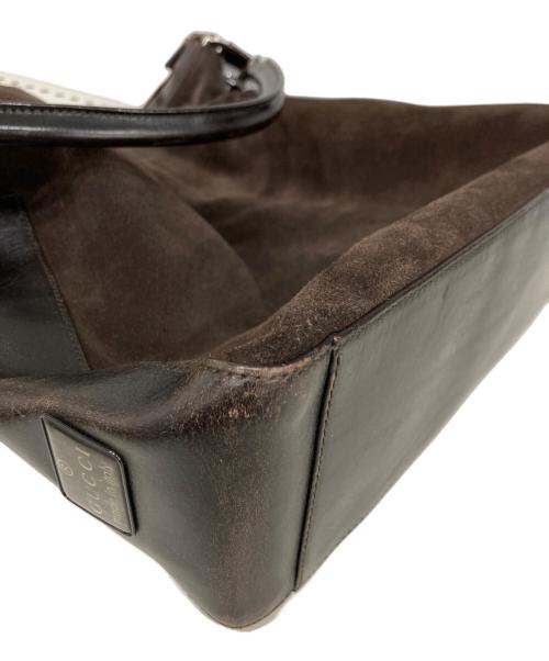 GUCCI（グッチ）GUCCI (グッチ) スウェードワンショルダーバッグ/ショルダーバッグ ブラウンの古着・服飾アイテム