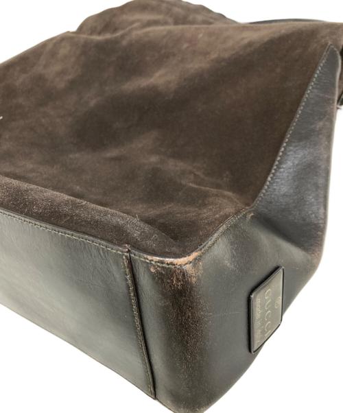 GUCCI（グッチ）GUCCI (グッチ) スウェードワンショルダーバッグ/ショルダーバッグ ブラウンの古着・服飾アイテム