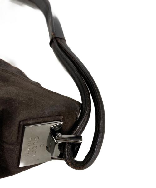 GUCCI（グッチ）GUCCI (グッチ) スウェードワンショルダーバッグ/ショルダーバッグ ブラウンの古着・服飾アイテム