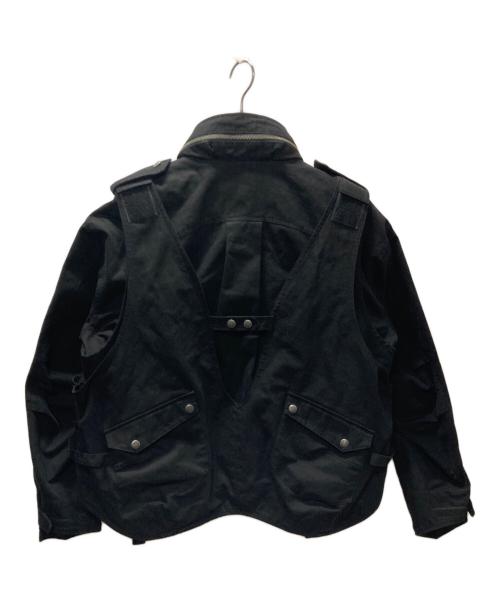 D.Nart.Ampta（ディー・ナート・アンプタ）D.Nart.Ampta (ディー・ナート・アンプタ) ベストドッキングジャケット ブラック サイズ:Sの古着・服飾アイテム