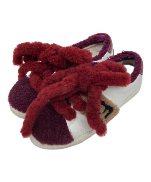 FENDI（フェンディ）FENDI (フェンディ) ボアスニーカー ホワイト サイズ:38の古着・服飾アイテム