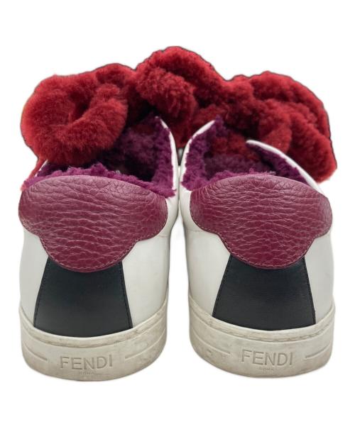 FENDI（フェンディ）FENDI (フェンディ) ボアスニーカー ホワイト サイズ:38の古着・服飾アイテム