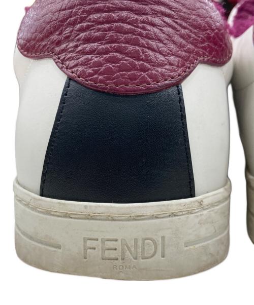 FENDI（フェンディ）FENDI (フェンディ) ボアスニーカー ホワイト サイズ:38の古着・服飾アイテム