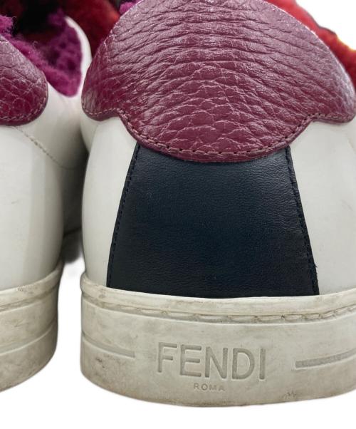 FENDI（フェンディ）FENDI (フェンディ) ボアスニーカー ホワイト サイズ:38の古着・服飾アイテム