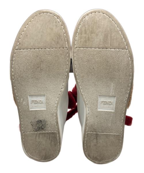 FENDI（フェンディ）FENDI (フェンディ) ボアスニーカー ホワイト サイズ:38の古着・服飾アイテム