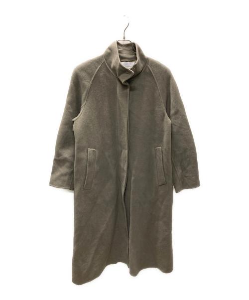 UNITED ARROWS（ユナイテッドアローズ）UNITED ARROWS (ユナイテッドアローズ) リバースタンドカラーコート ベージュ サイズ:36の古着・服飾アイテム