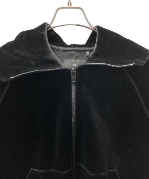 Y-3（ワイスリー）Y-3 (ワイスリー) VELVET FULL ZIP HOODIE ブラック サイズ:2xsの古着・服飾アイテム