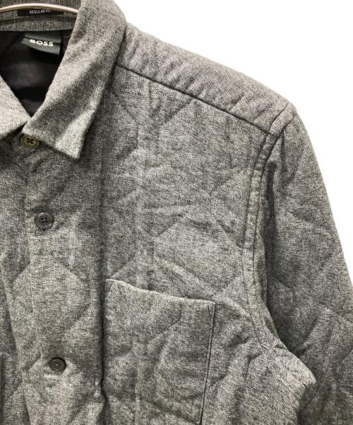 BOSS（ボス）BOSS (ボス) 中綿シャツジャケット グレー サイズ:Mの古着・服飾アイテム