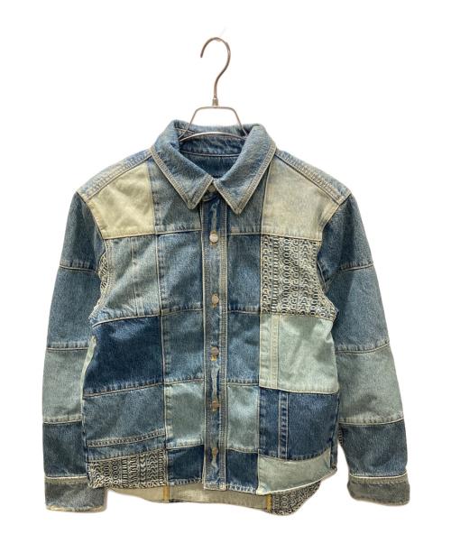 MARC JACOBS（マークジェイコブズ）MARC JACOBS (マークジェイコブズ) パッチワークデニムジャケット インディゴ サイズ:ｓの古着・服飾アイテム